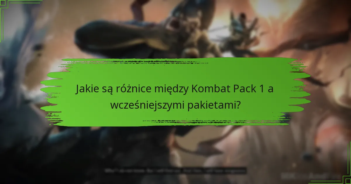 Gdzie mogę kupić Kombat Pack 1?